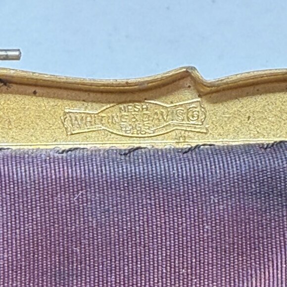 Whiting & Davis Co Mesh Bag USA Made‎ Art Deco Jeweled Closure Vintage - Picture 12 of 16